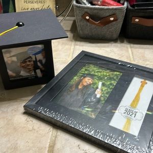 Graduation picture frame and photo box